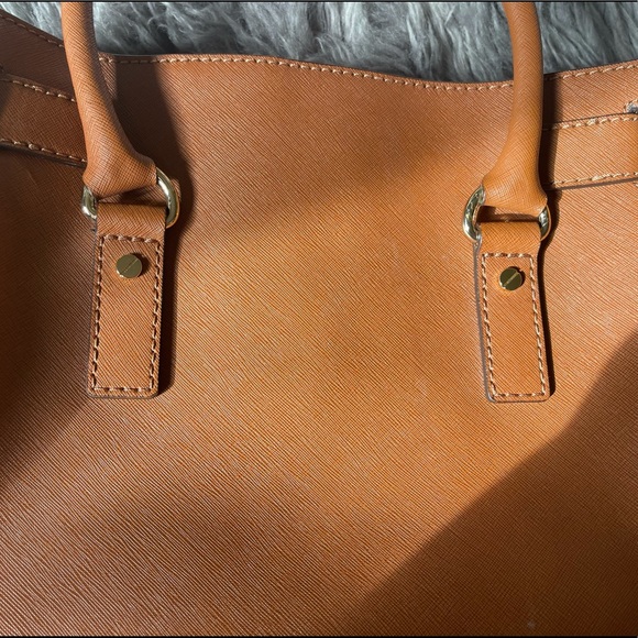 Michael Kors Brown Saffiano Leather Purse - Picture 10 of 13